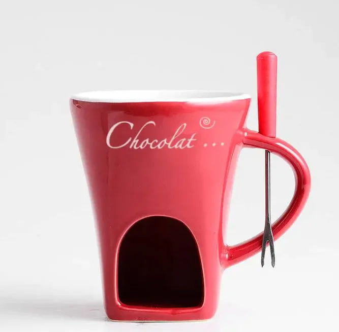 Taza de Fondue de Cerámica
