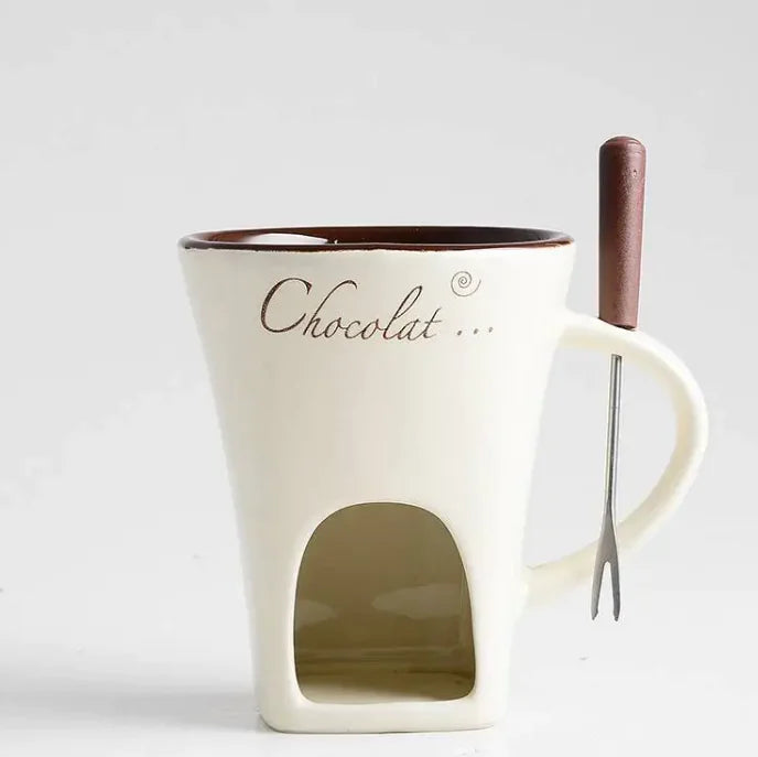 Taza de Fondue de Cerámica
